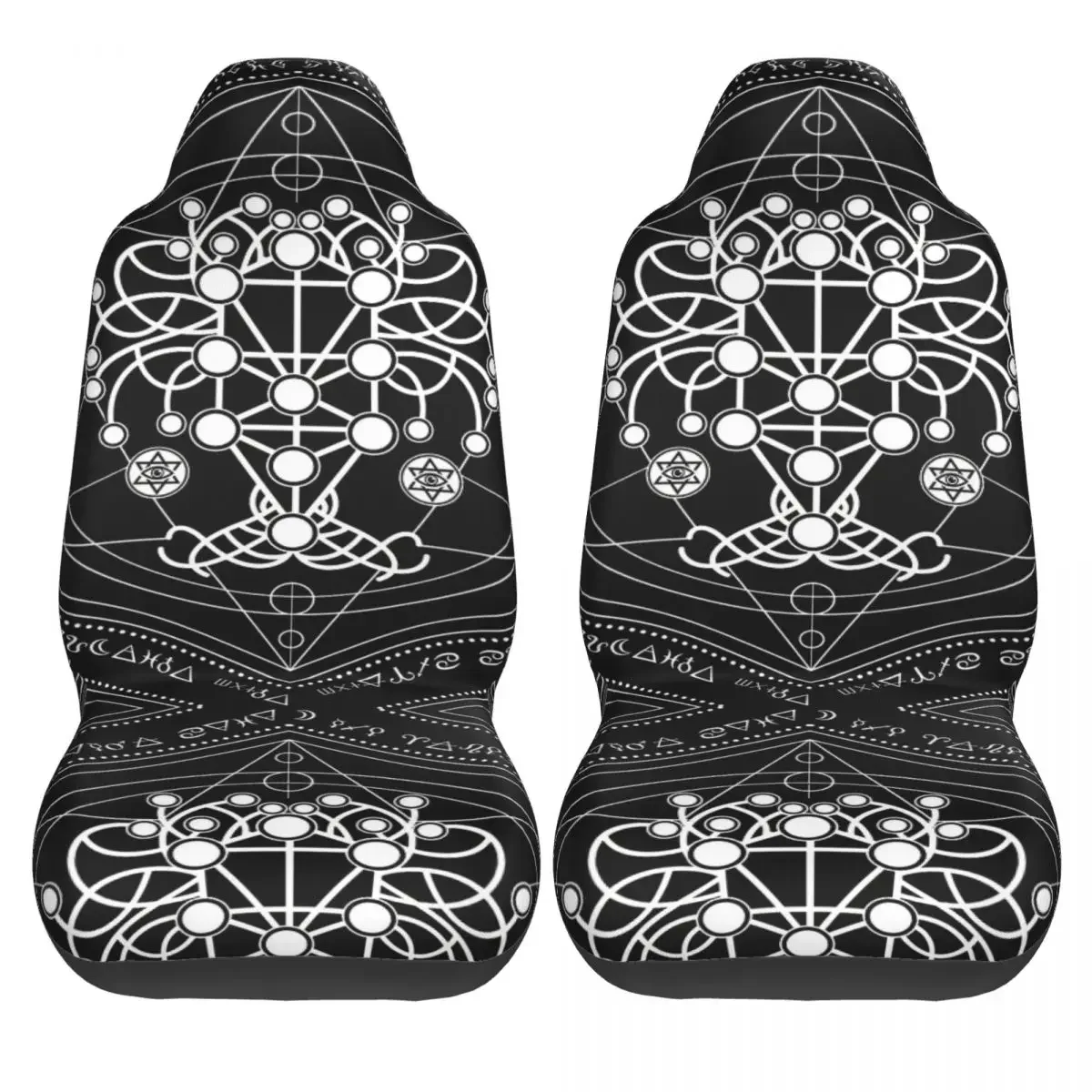 Kabbalah The Tree Of Life Sacred Geometry Car Seat Cover Custom Printing Universal Front Protector Accessories Cushion Set