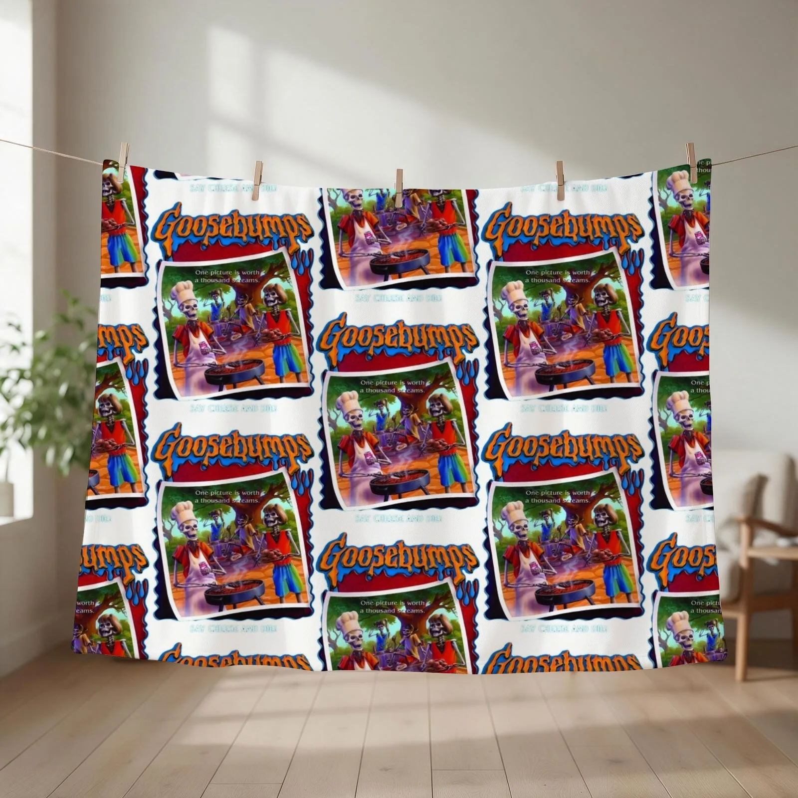 Goosebumps Say Cheese Throw Blanket Extra Large Throw Baby Giant Sofa Sofas Blankets