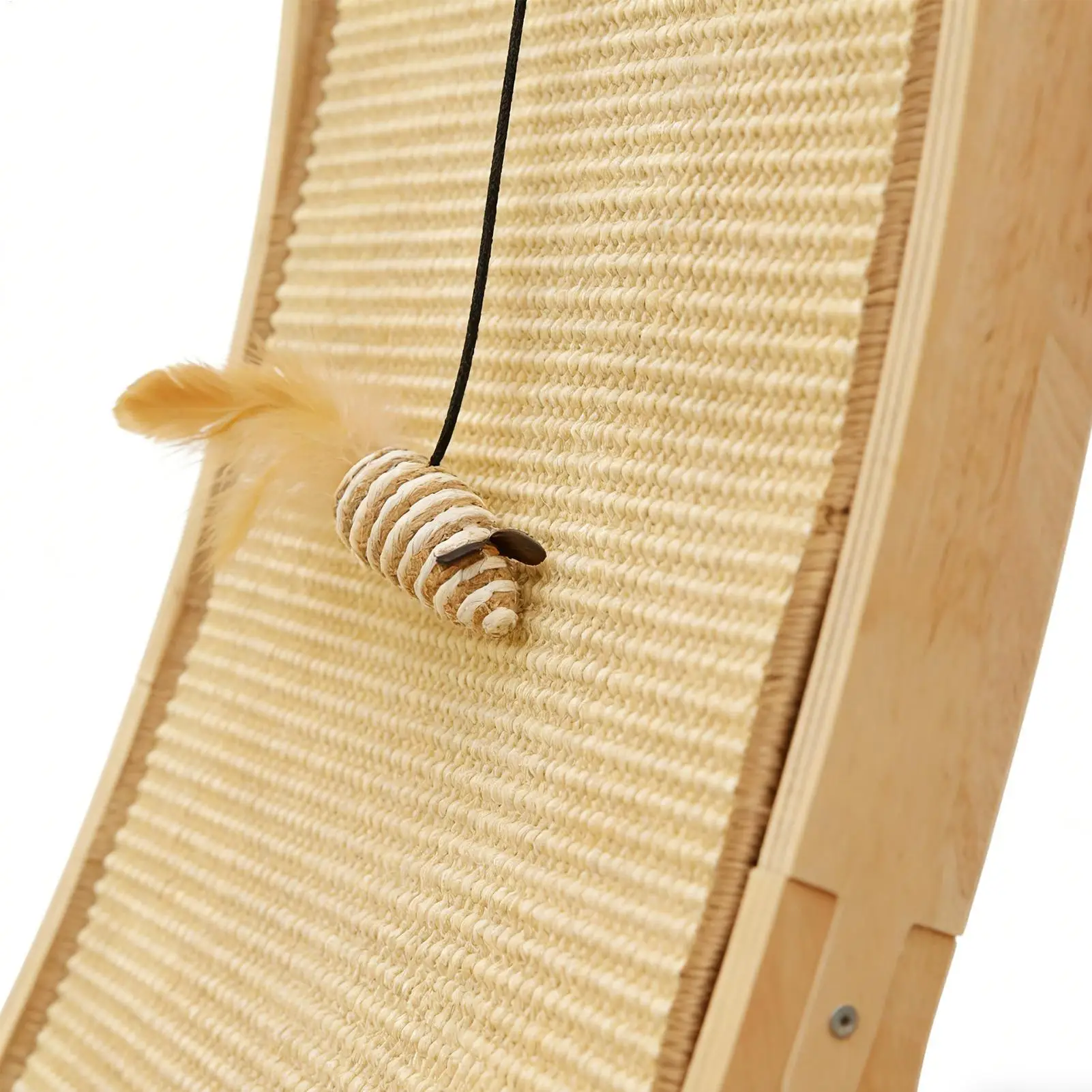 

Cat Scratch Pad Boredom Relief Interactive Cat Toy Scratch-Resistant Ramp With Toy Ball For Indoor Home Living Room Pets Kittens