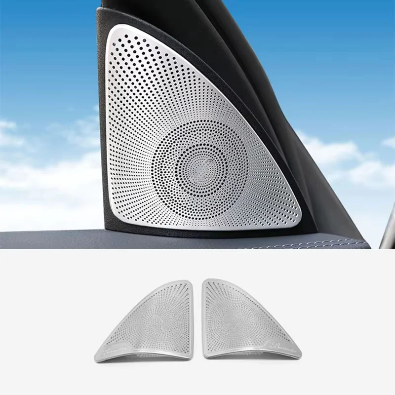 For Mercedes Benz S Class W222 2014 15 16 17 18 19 2020 Car Head Front Reading Light Lamp Cover Trim Stainless steel Accessories