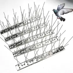 25/33/50CM Stainless Steel Birds Repeller Bird Repellent Needle Bird Pigeon Scare Thorn Anti-bird Device