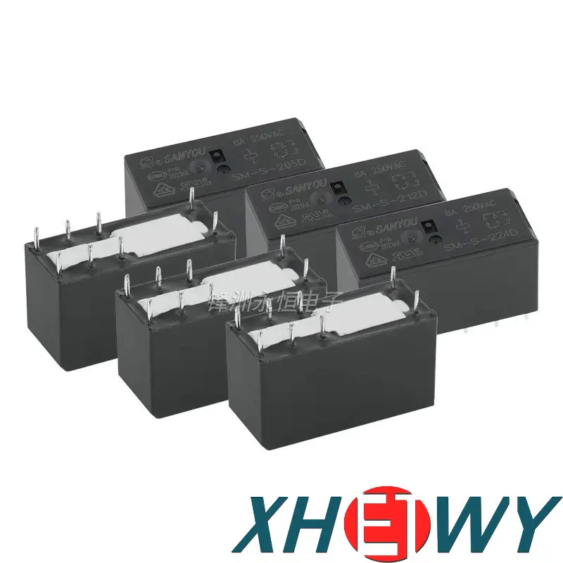 SM-S-205D SM-S-212D SM-S-224D SM-S-205D/212D/224D relay 5/12/24V two group conversion 8-pin 8A250VAC