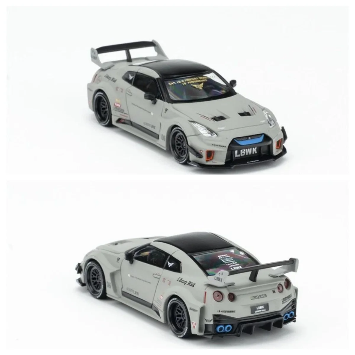MINI GT 1:64 LB-Silhouette WORKS GT 35 R Ver.1 Matt Grey Car JDM Diecast Model Car Alloy