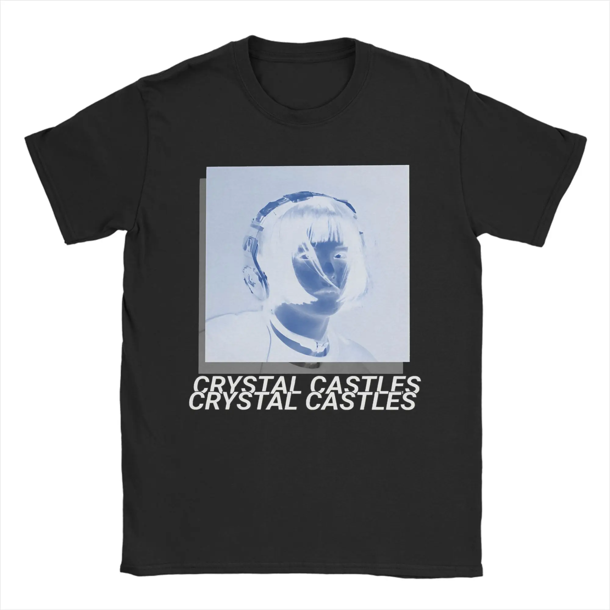 Men Crystal Castles Graphic T Shirts Electronic Music Clothing 