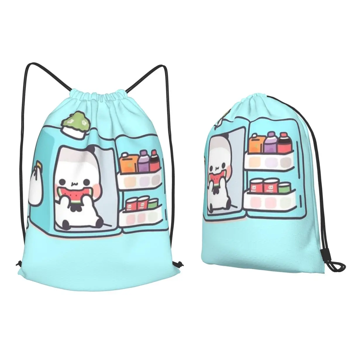 Panda Brownie Bear Mochi CatsBackpacks Fashion Drawstring Bags Storage Bag Book Bags for Man Woman Students