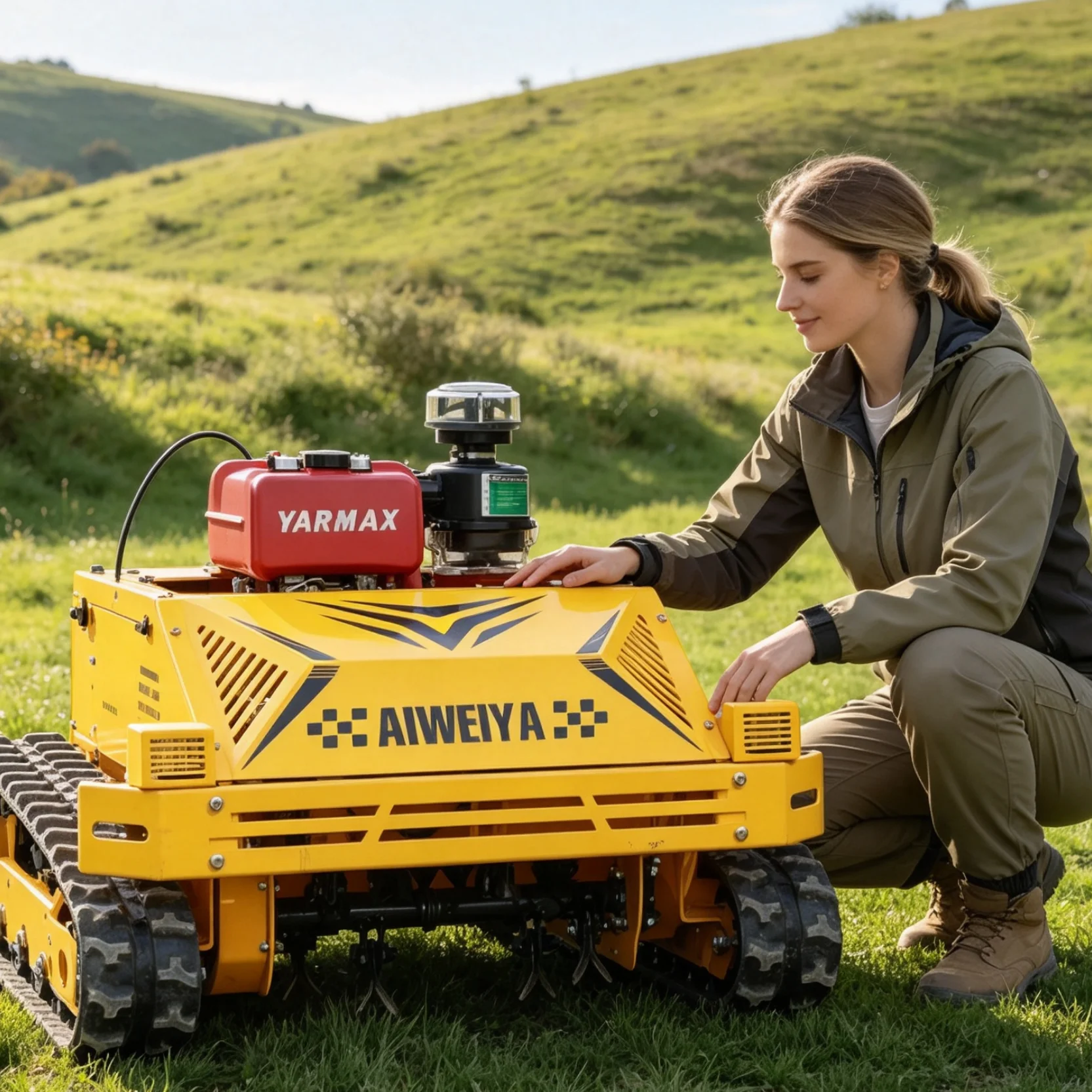 Customized Flail Mower Heavy Duty Flail Lawn Mower For Farm Thick Grass And Weed Removal