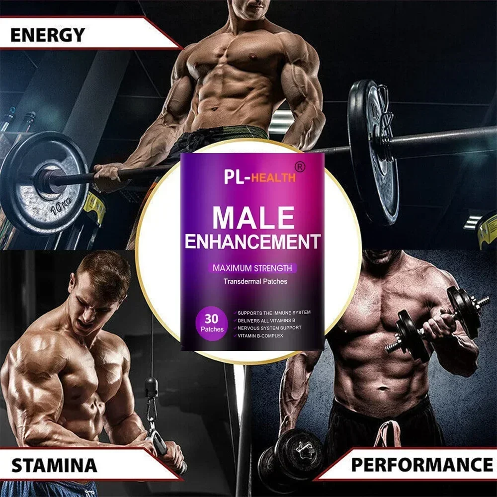 Male Enhancement Transdermal Patches,Enlarger, Bigger,Longer,Growth,Thicker,30 Patches One Month Supply