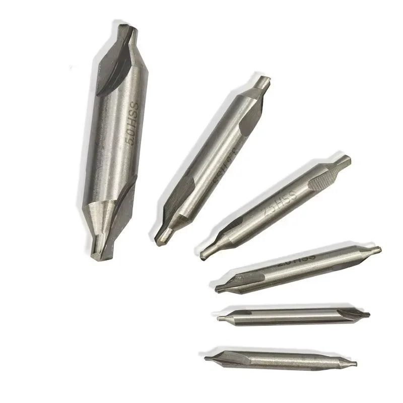 CMCP 60 Degree HSS Center Drills Bits 1mm 1.5mm 2mm 3mm 3.5mm 5mm 6mm Countersink Drill Power Tools Metal Drill Bit