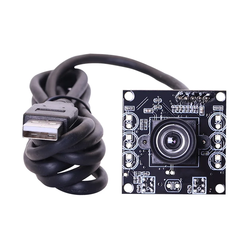 1MP OV9281 Industrial Machine Vision Camera Module 4mm 50-degree Distortionless Lens Global Shutter 120fps/210fps USB Webcams