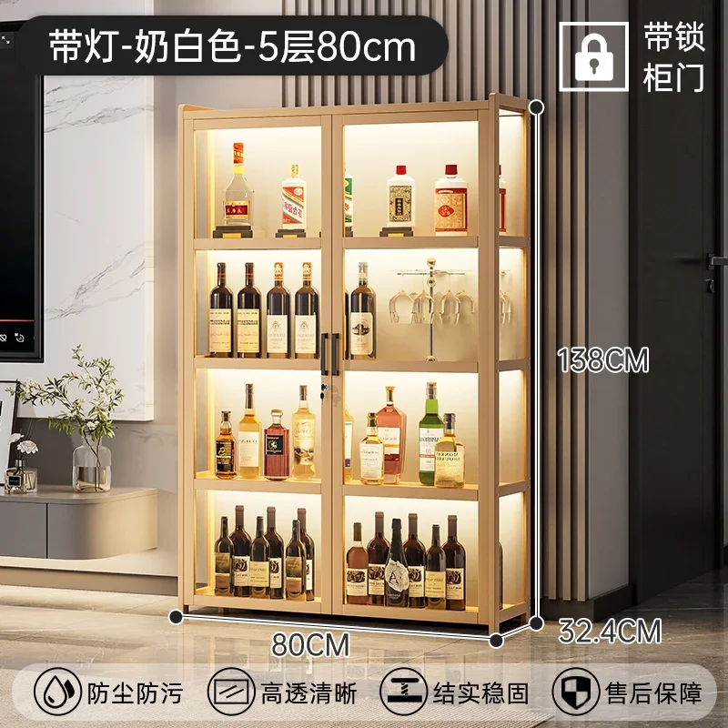 مقصف الأثاث التخليص خزانة تخزين بار خزائن الزاوية لغرفة المعيشة خزانة مشروبات بار رفوف جدار النبيذ الديكور #6