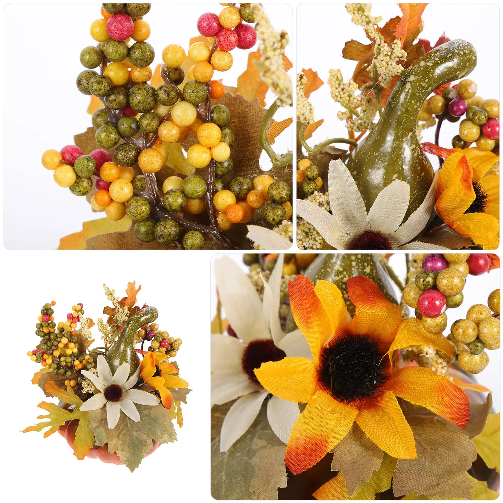 

1Pcs Artificial Maple Leaf Pumpkin Sunflower Autumn Decoration for Home Garden Table Festival Decorative Props