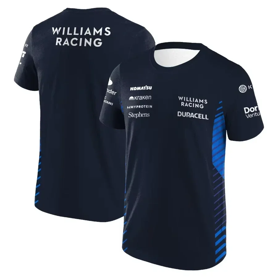 Camiseta para hombre F1 Williams team Carlos Sainz Fórmula Uno carrera Alex Albon Camiseta para hombre y mujer