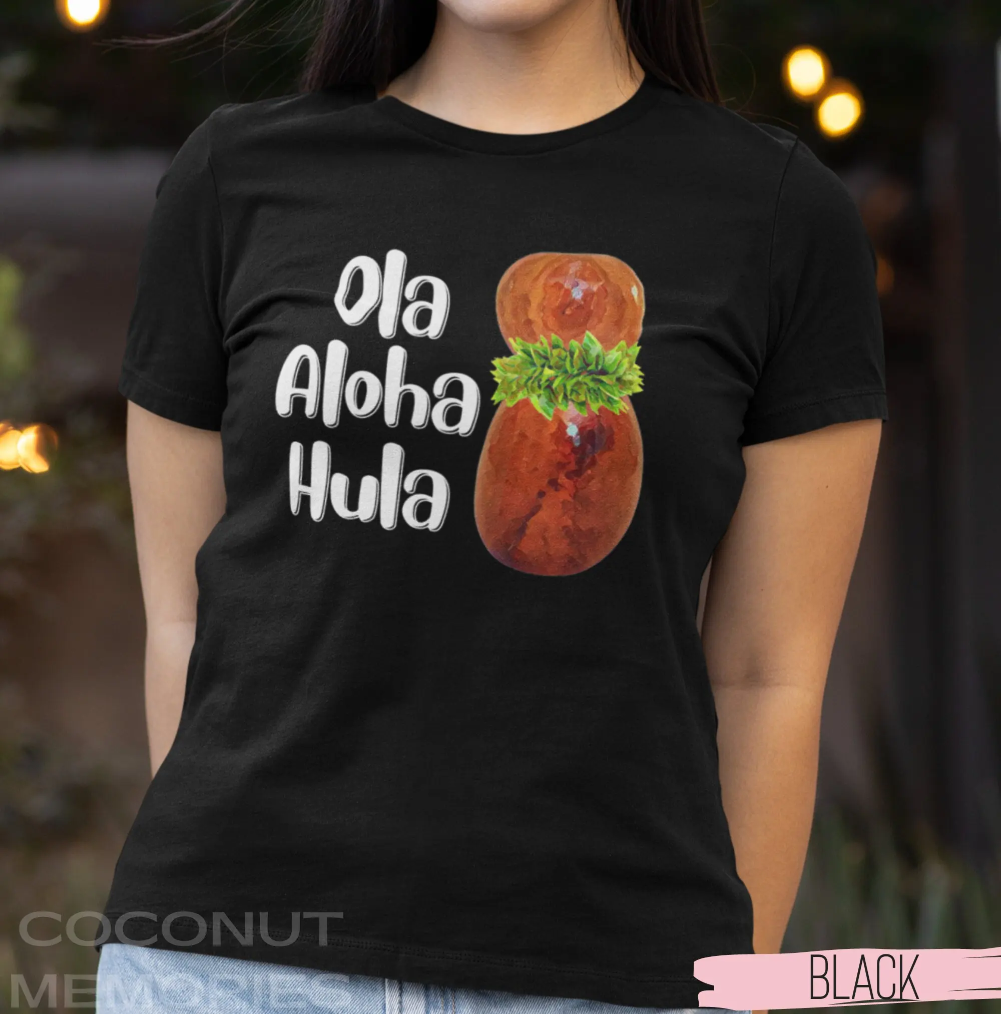 Ola Aloha Hula Футболка Live Love Hawaiian Dance Wahine Ipu Heke Kumu Life Student