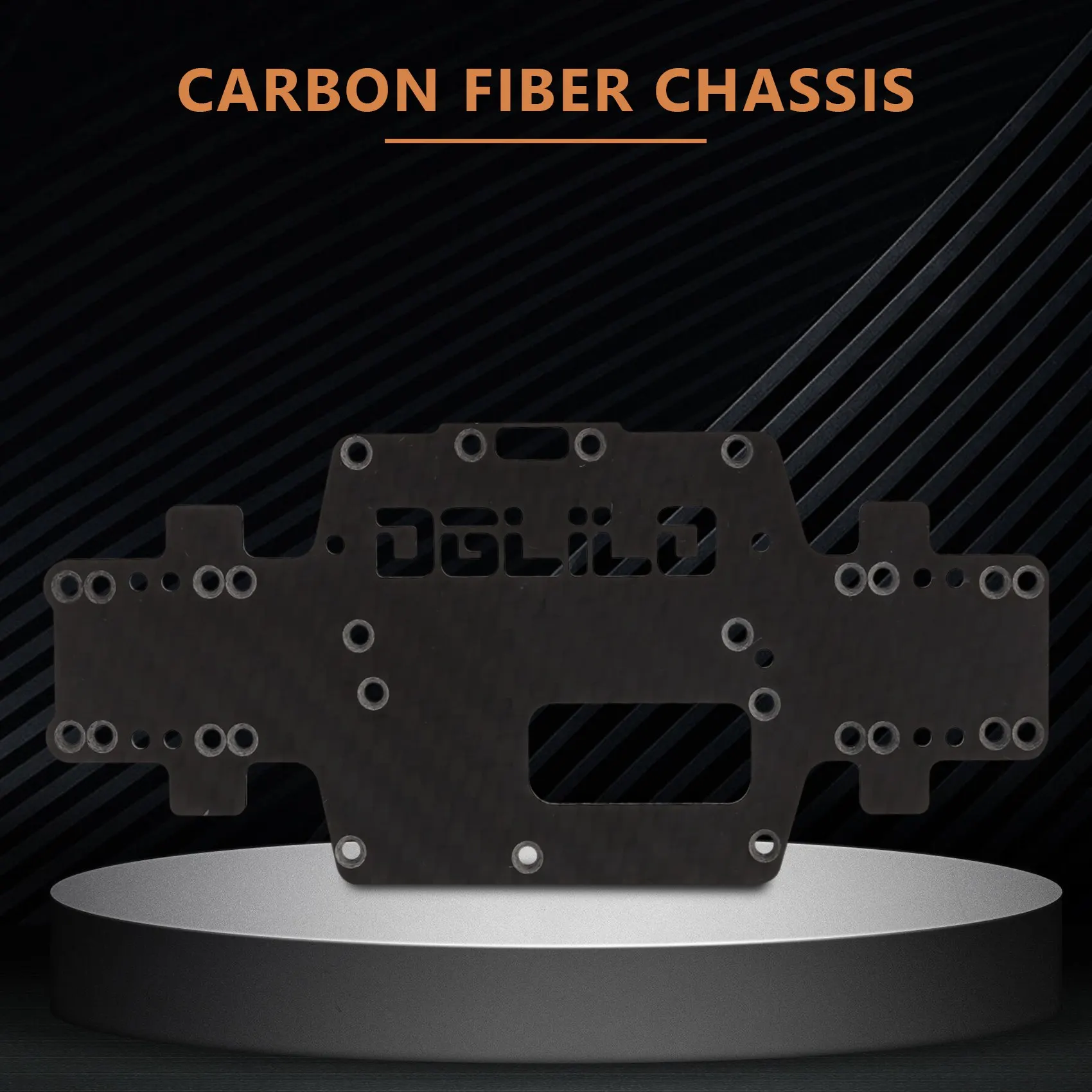 A84F-For Wltoys K969 K979 K989 K999 P929 P939 1:28 RC Car Spare Parts Upgraded Carbon Fiber Chassis Car Bottom Low Body Shell - view 4