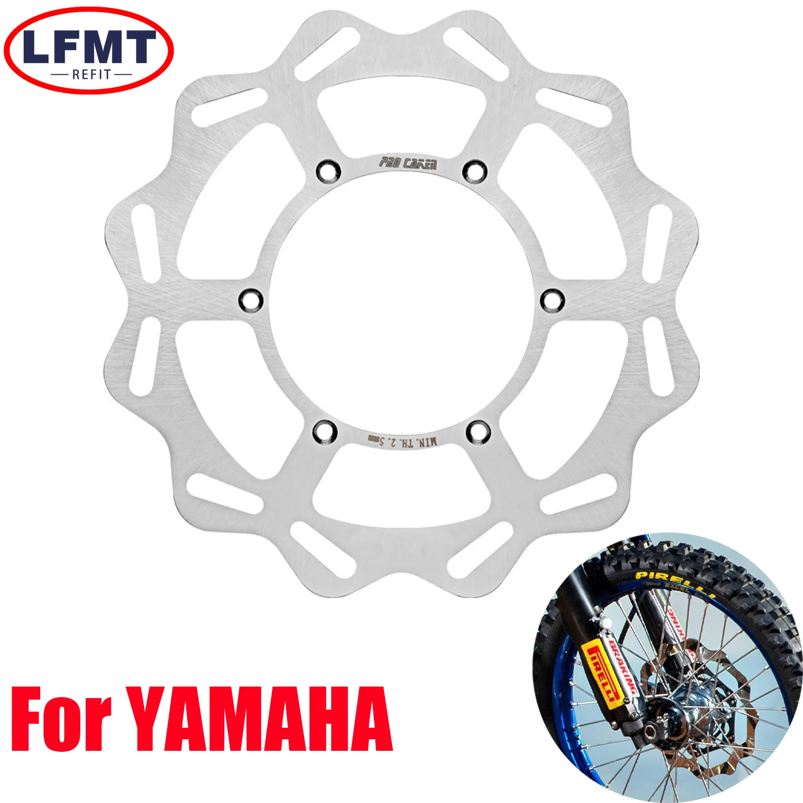 

Front 270mm Floating Brake Disc Rotor Disk For Yamaha YZ125 250 250F 250X 400F 450F WR125 250 250F 400F 450F 1998-2007-2021