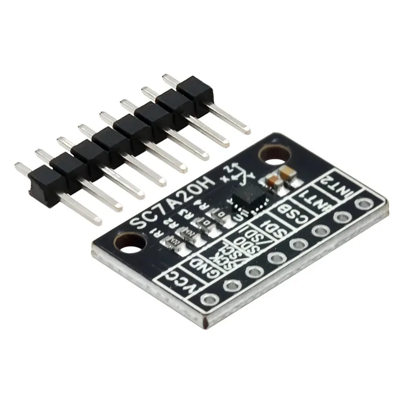 

SC7A20H High Precision 3-Axis Gravity Acceleration Tilt Angle Sensor Module IIC/SPI Transmission