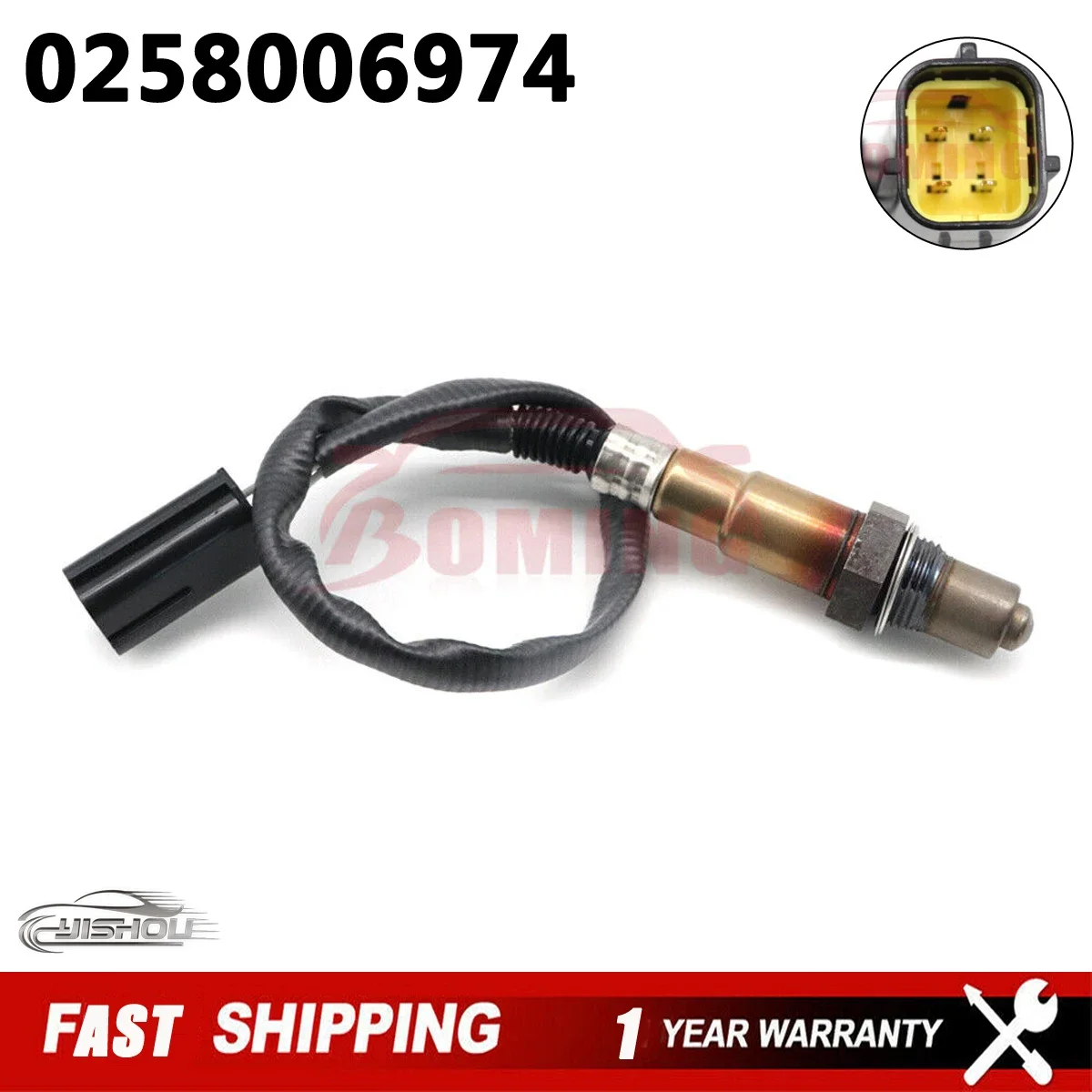 Car 4 Wire Front Air Fuel Ratio Sensor 0258006974 Upstream Lambda O2 Oxygen Sensor Fit for Great Wall Haval M4 New