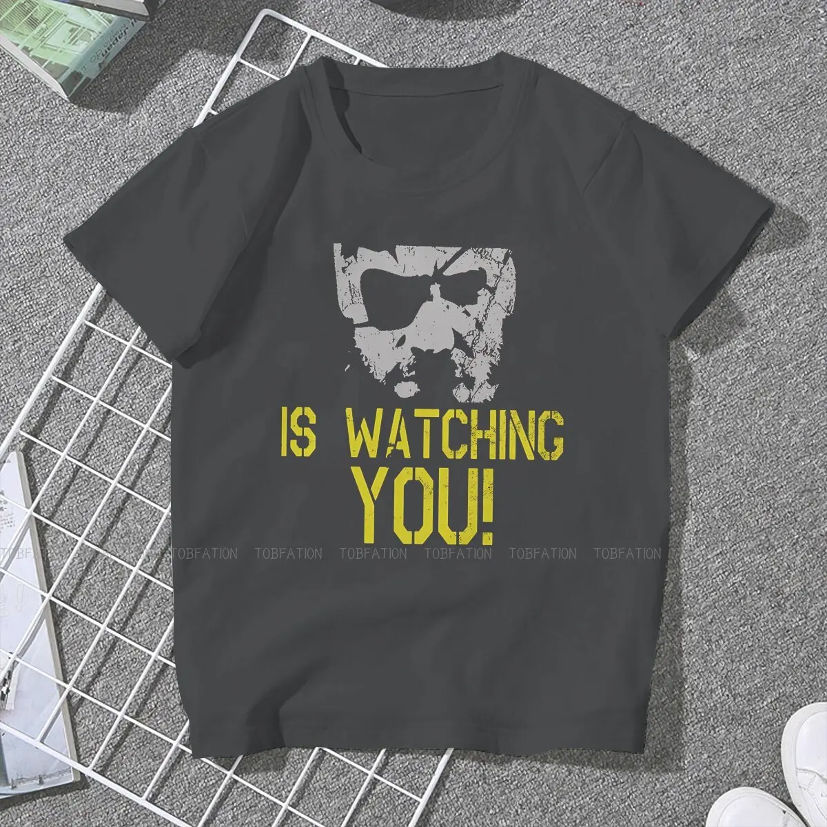 Watching You! Women's TShirt Metal Gear Solid Game Girls Basic Tops Cotton Female T Shirt 5XL Funny Hipster Gift