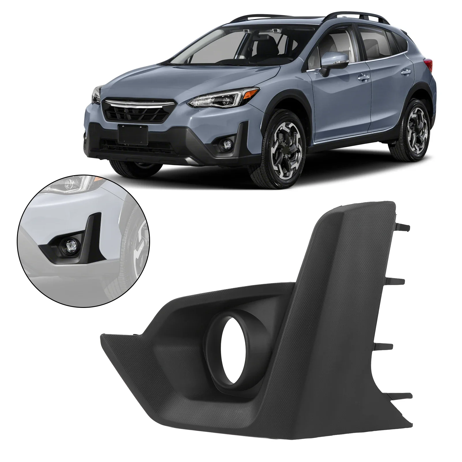 

Fog Light Grille Fog Lamp Grille ABS for Subaru Crosstrek 2021-2023 57731FL870 57731FL860 Protects Enhances Appearance