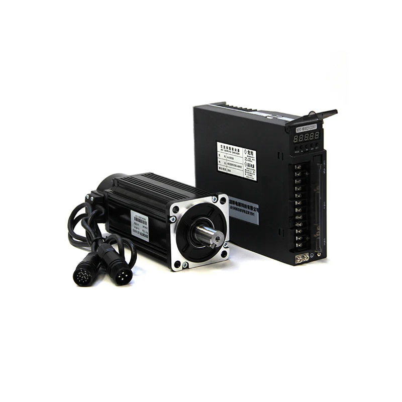 

3 Phase 0.75kw 750w Servo Motor 3.5nm 2000rpm 80mm Ac Servo Motor Driver 220v