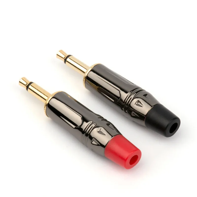 Jack 3.5mm Audio Connector 2 Pole Mono Plug Male For Soldering Replace 3.5 AUX Connectors With Tail Jacks Consumer Electronics