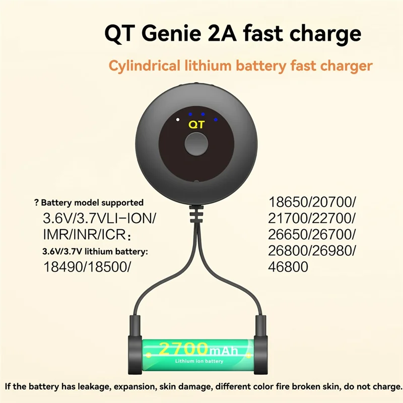AA60-Li- 18650/20700/21700/26650/26700/26800/26980/46800 3.6V/3.7V 리튬 배터리용 배터리 충전기