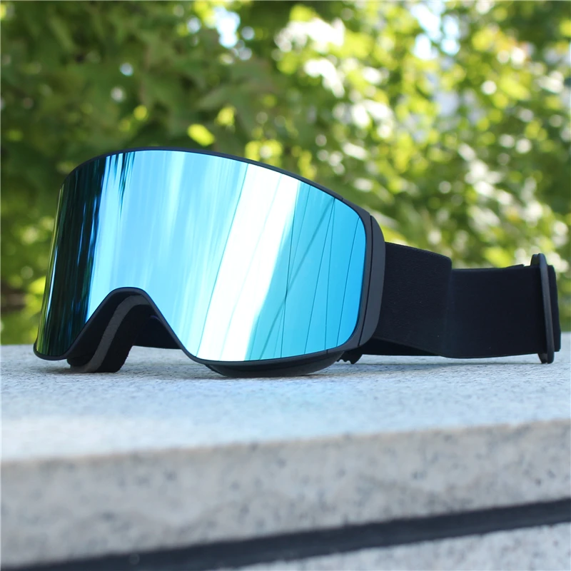 Magnetische Linse, Schneebrille, doppelschichtig, beschlagfrei, UV-Schutz zum Skifahren, Snowboarden, hochauflösende Klarheit, Unisex, Skifahren – Detail 14