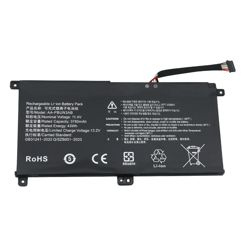 For Samsung AA-PBUN3AB Notebook Battery Battery NT501R5L 800G5M 530E5M 300E5K High Capacity Battery  Replacement Batteries