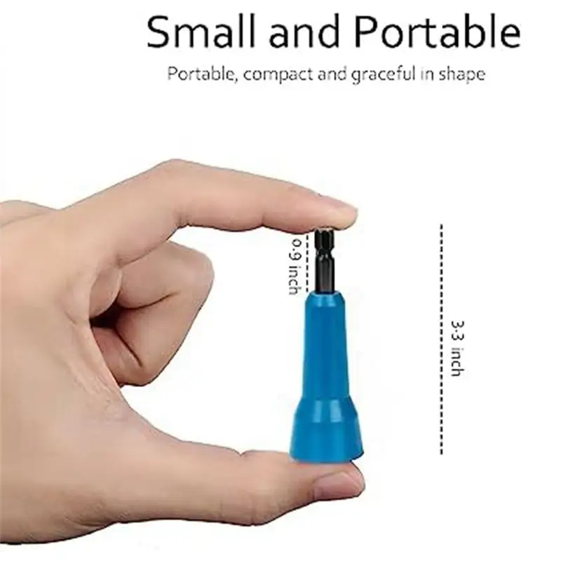 Luckhopping Wire Twister، أداة لف الأسلاك، أداة تويست سلكية، مقبس توصيل سلك ملتف دوار مع ظرف 1/4 بوصة، عبوتان، (أزرق) #6