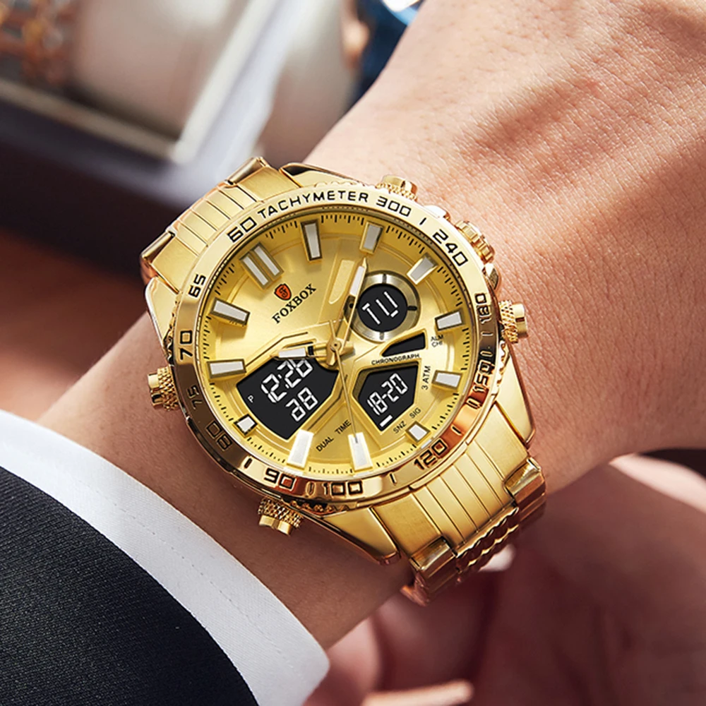 Relojes LIGE para hombre, reloj de pulsera deportivo de cuarzo de marca de lujo, reloj militar resistente al agua de acero para hombre, reloj Digital, reloj Masculino