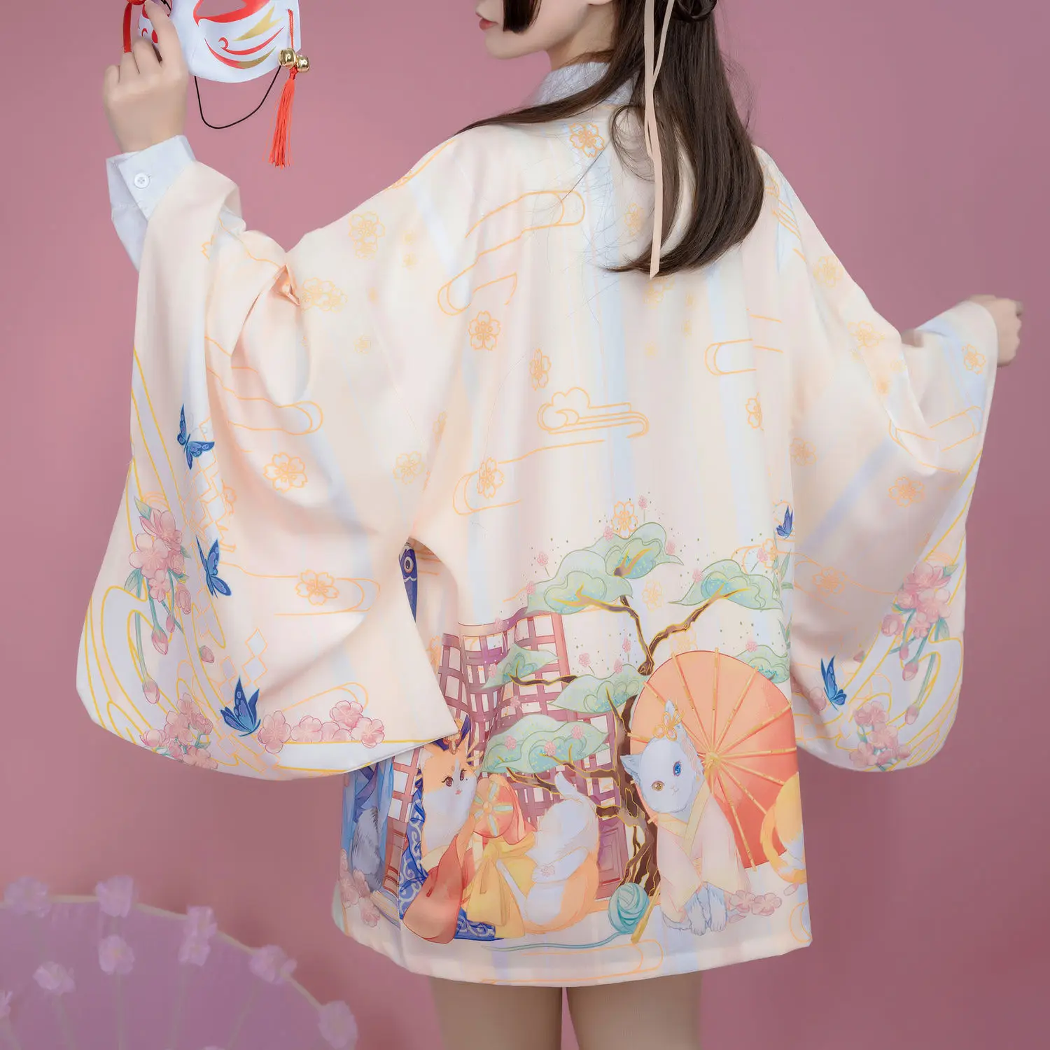 

Female Elegants Kimono Anime Japanese Style Traditional Gown Cosplay Costume Lovely Carnival Halloween Stage Performance Uniform