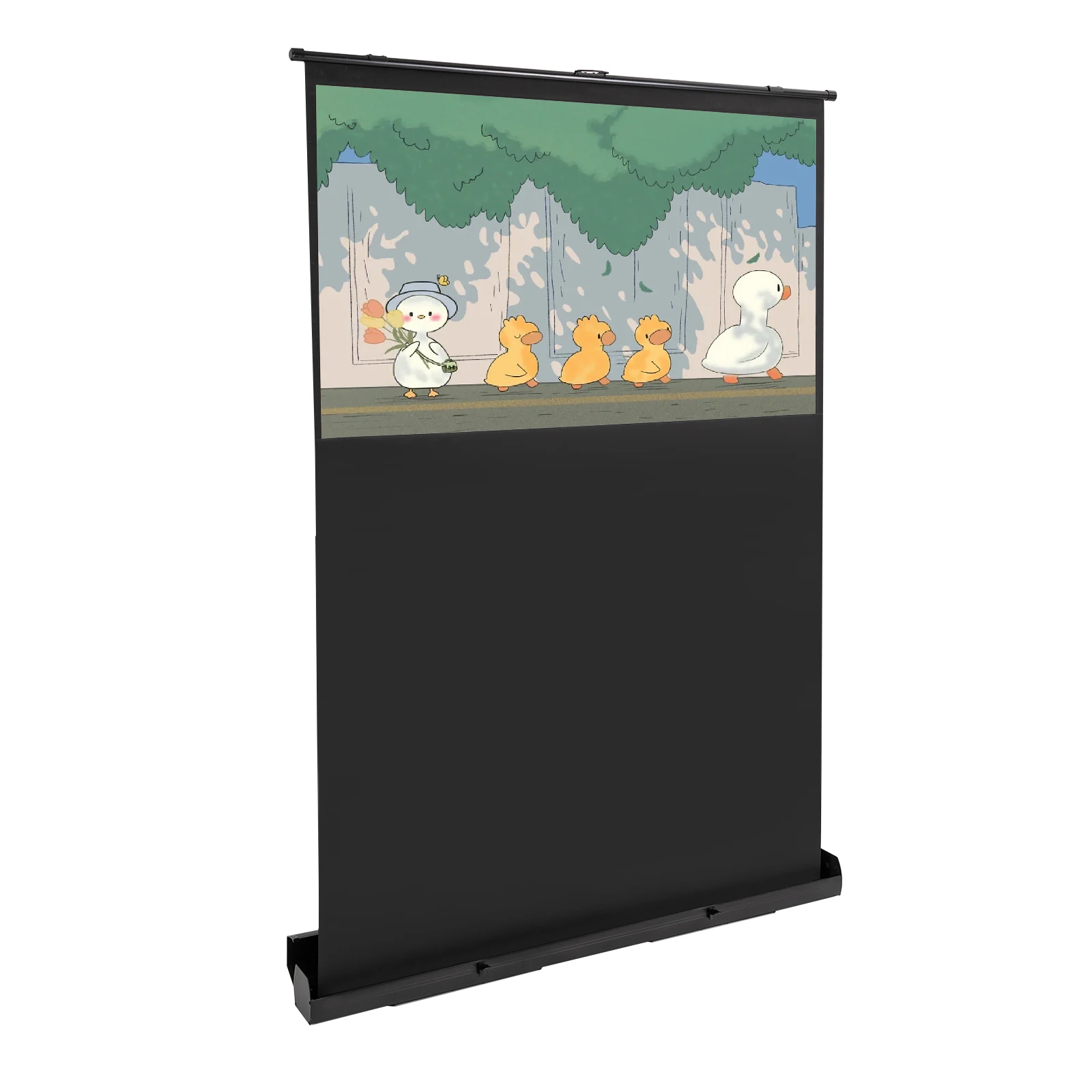 Pull-Screen-Projektion auf dem Boden um 60" 16:9 Pull-up-Projektionsleinwand Tragbare Projektionsleinwand zum Teilen von HD-Aufnahmen – Detail 27