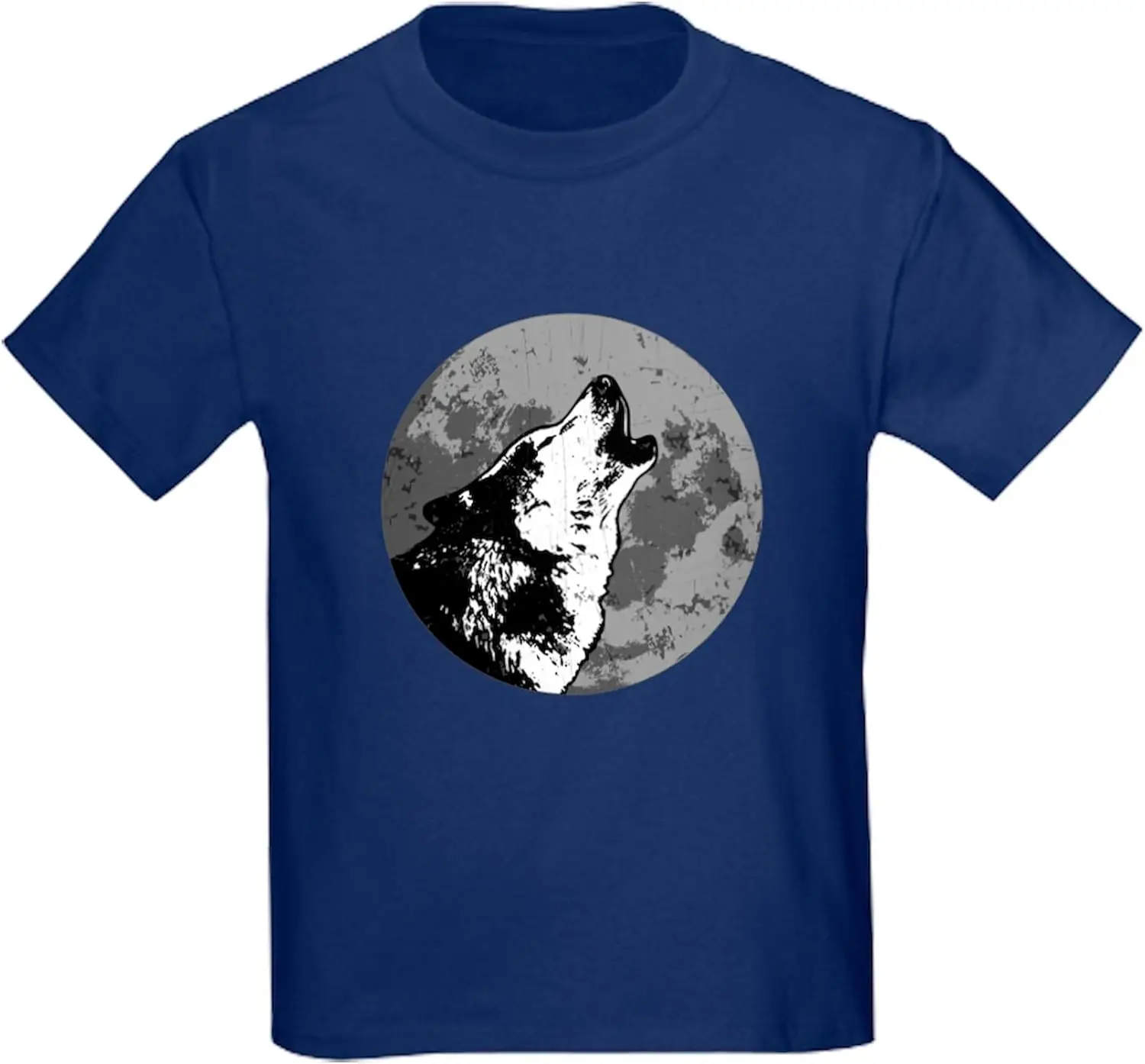 CafePress Howlin' Wolf Kids Dark T Shirt Kids Dark Cotton T-Shirt