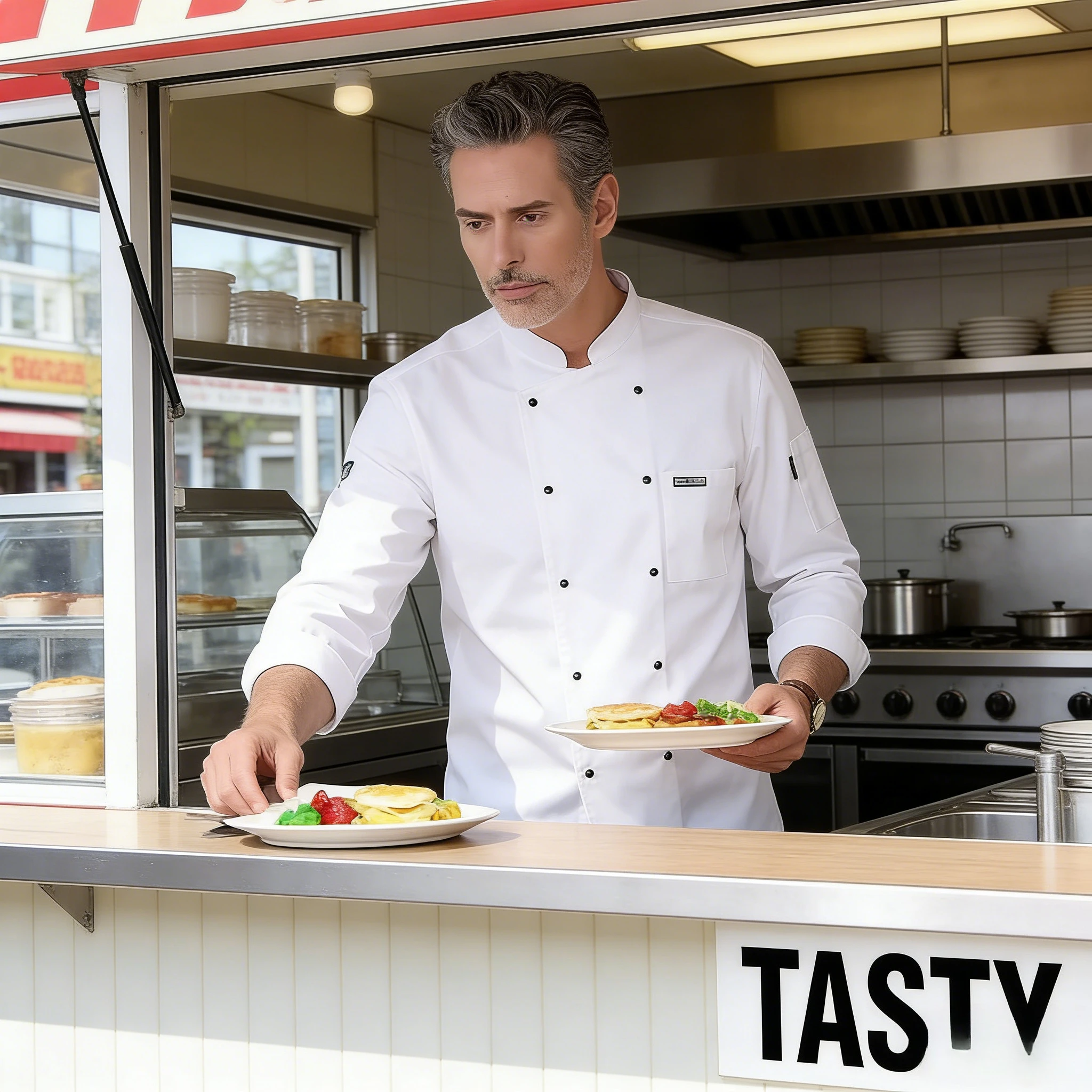 

Форменная куртка повара с длинным рукавом для отелей и ресторанов, униформа для кухни и столовой