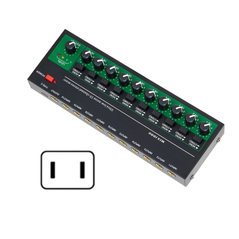 Consoles 10Channels Digital Mixer Sound Table for Speaker Mixer