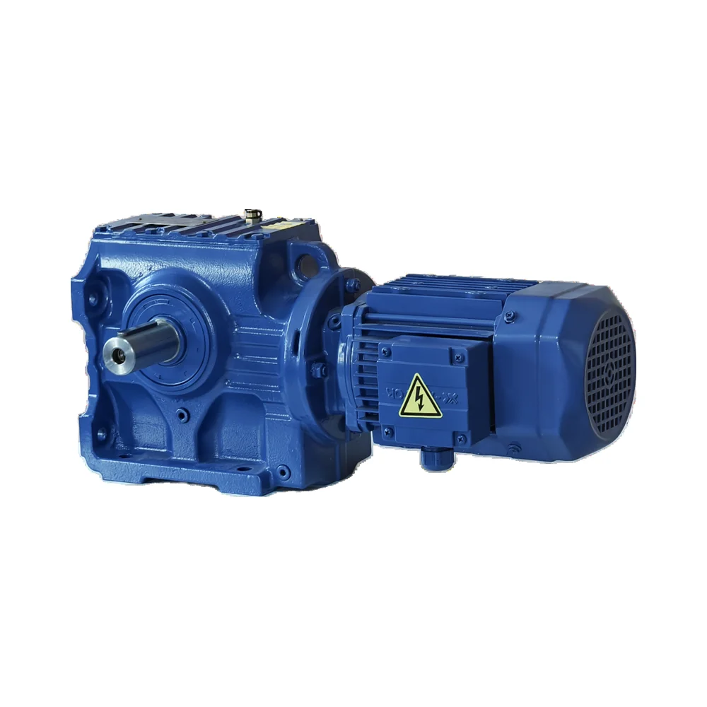 Reductor de velocidad de engranaje de motor reductor de tornillo sin fin de engranaje helicoidal serie JMS para la industria de maquinaria