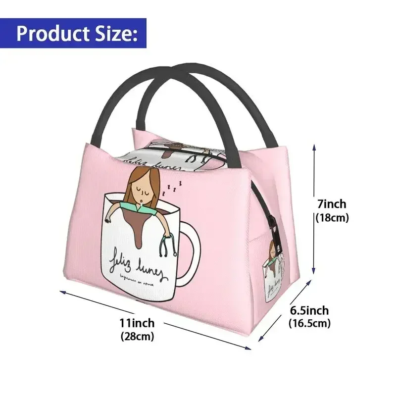 Enfermera En Apuros Insulated Lunch Bag for Women Leakproof Student Nurse Medical Medicine Thermal Cooler Lunch Tote