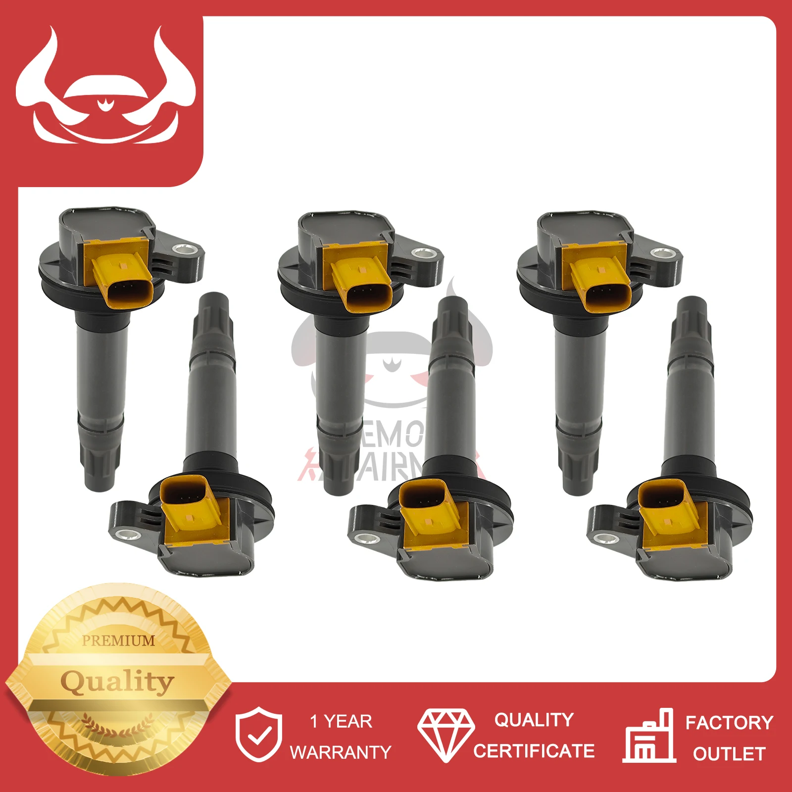 

6 Pcs BL3Z-12029-C BL3E-12A375-CA Ignition Coil For Ford Explorer F-150 3.5L Flex Lincoln MKT UF646 DG549