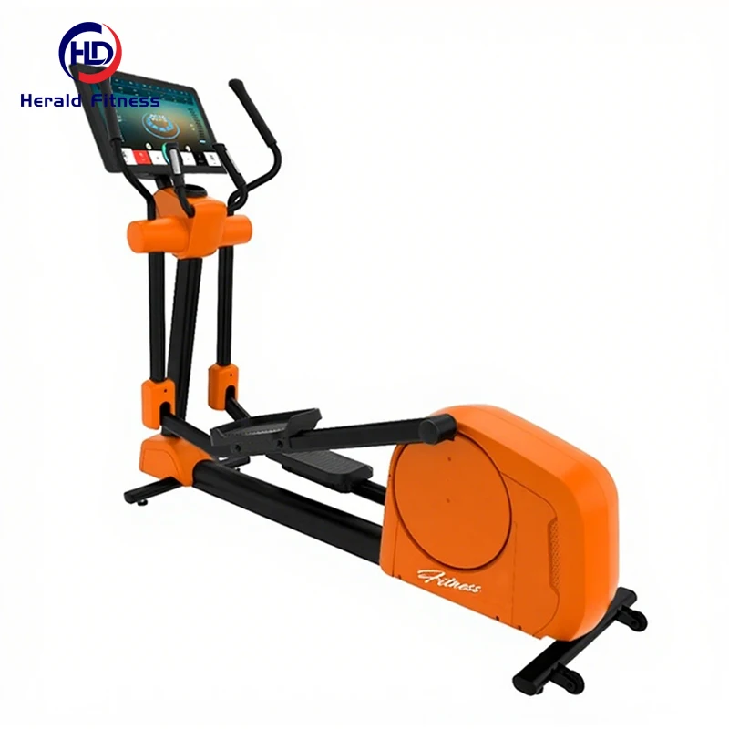 21.5inches Touching Screen 20 Resistance Levels Drive System Exercise Cross Training Trainer Gym Fitness Commercial Elliptical