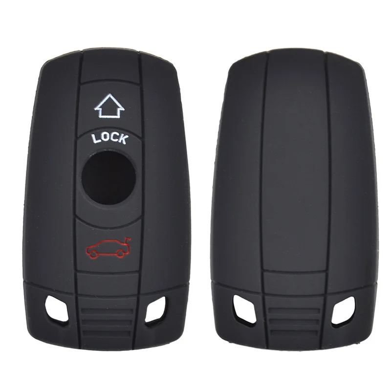 Silicone Key Case Cover For BMW 1 3 5 6 7 Series X3 X5 E36 E39 E90 E91 E92 E60 Keyless Fob Shell Holder Protector