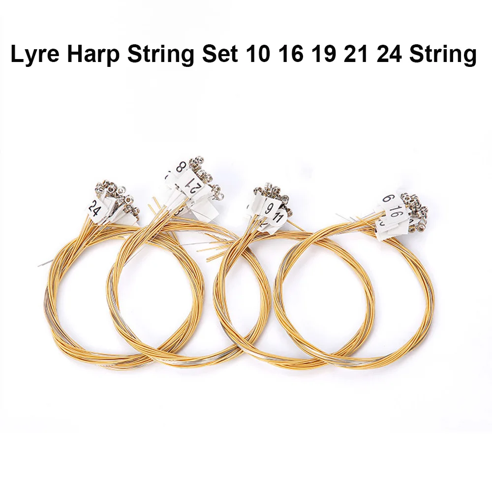 Lyre Harp 10 16 19 21 24 String Spare Strings String Set Lyre Harp Strings Musical Instrument Accessories