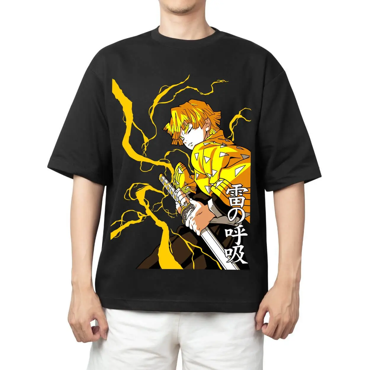 Camiseta Masculina Demon Slayer Nezuko Kamado Estilo Funko Pop Anime Estampada Verão 2026 Casual Streetwear Oversized Algodão
