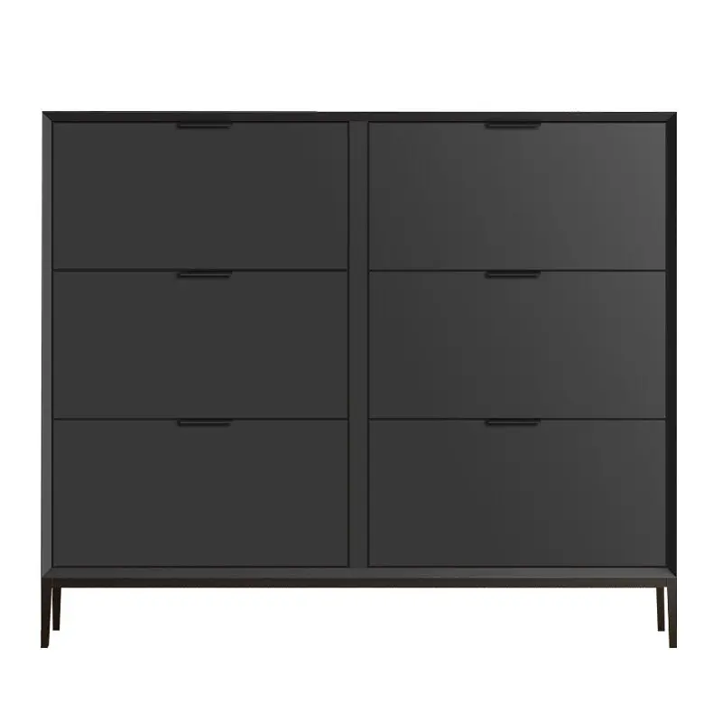 Italian minimalist paint ultra-thin shoe cabinet, large-capacity porch at the entrance of the home, small apartment tipping buck