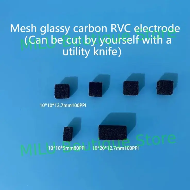 Japan imported mesh glass carbon RVC electrode 100ppi foam carbon laboratory high temperature corrosion resistance