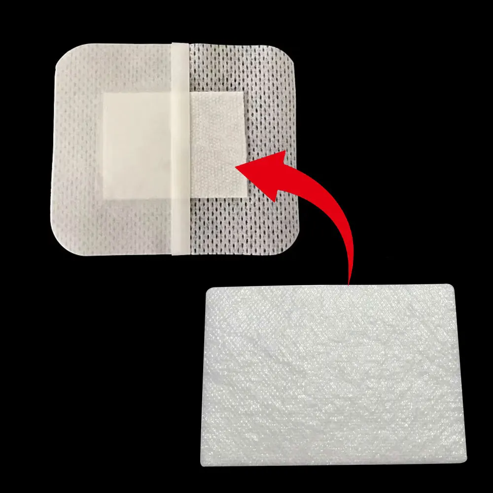 10Pieces 5*7.5cm 100% Cotton Waterproof Gauze Pad Non-adherent Pad First Aid Kit Wound Dressing Tapes Sterile Medical Gauze Pad view 5