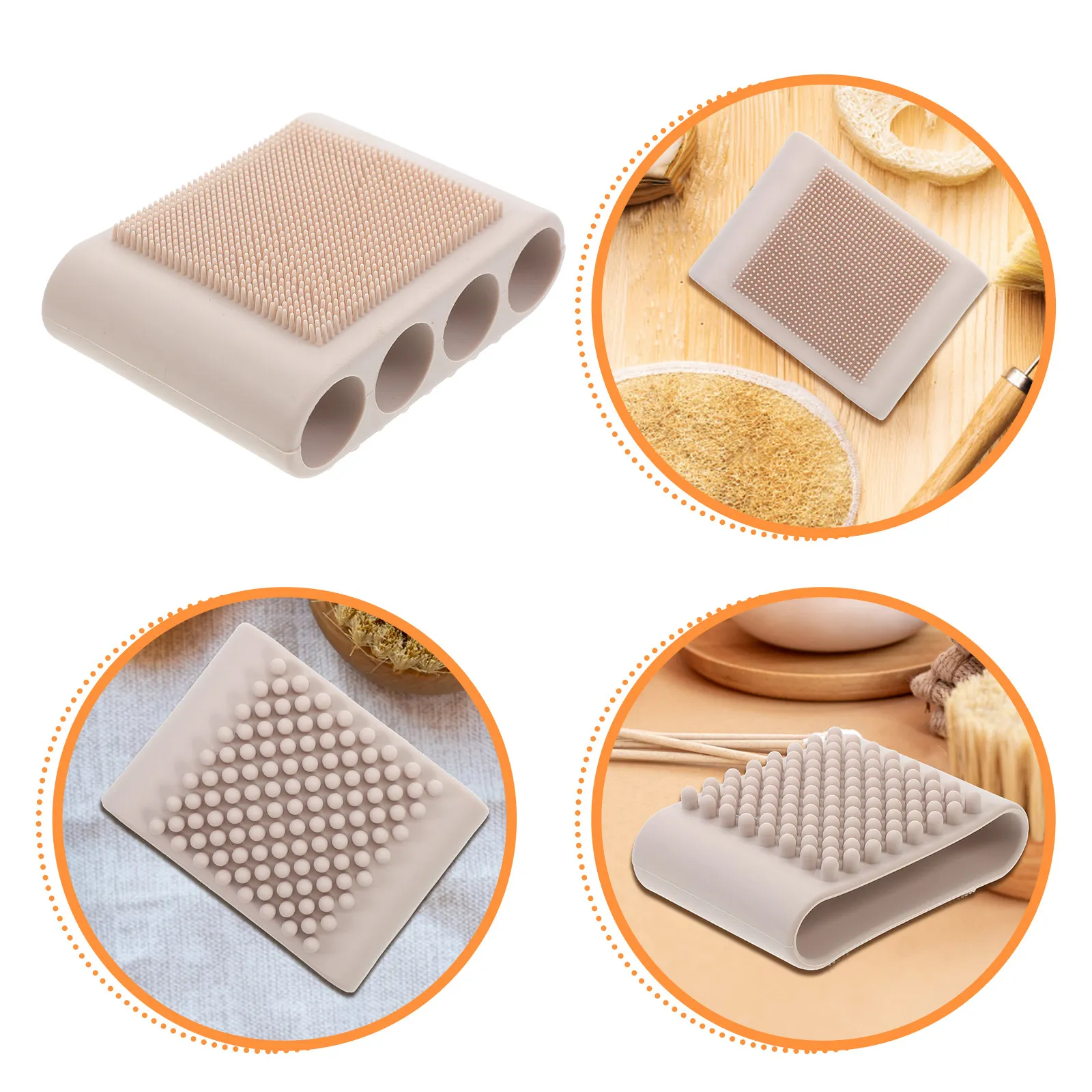 

Силиконовая щетка-массажер для кожи головы для глубокого очищения, отшелушивания и стимуляции кровообращения, для мытья волос, массажа кожи головы во время душа