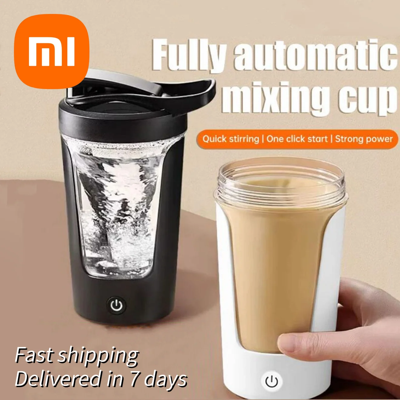 Xiaomi Shaker Cup USB Opladen Shaker Cup Voor Eiwit Shaker Maaltijd Vervanging Shake Draagbare Gym Waterfles Mengbeker 450ml