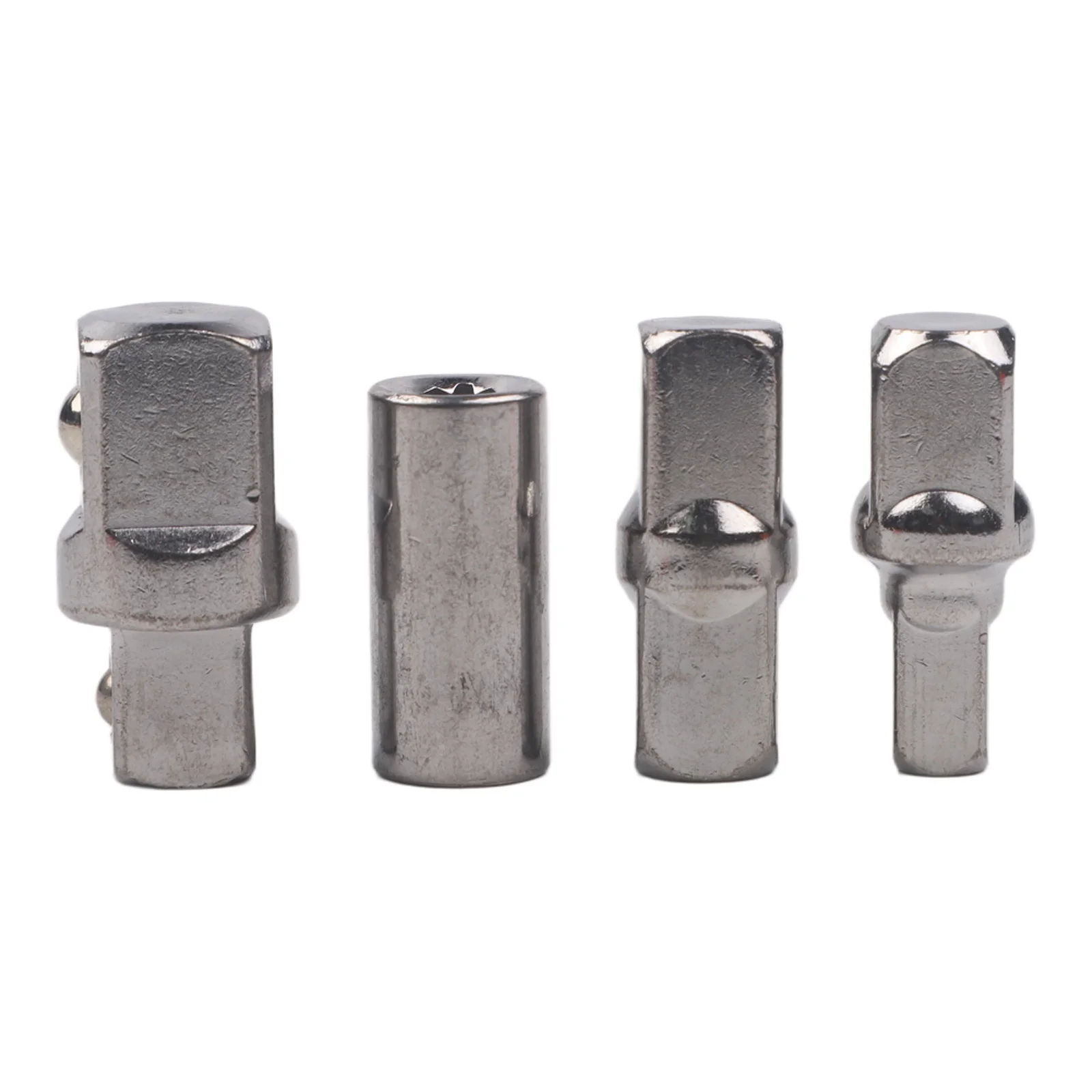 Square Drive Adapters Supporting 1/2 inch 1/4 inch and 3/8 inch Sizes with External Square Input and Internal Hexagonal Output