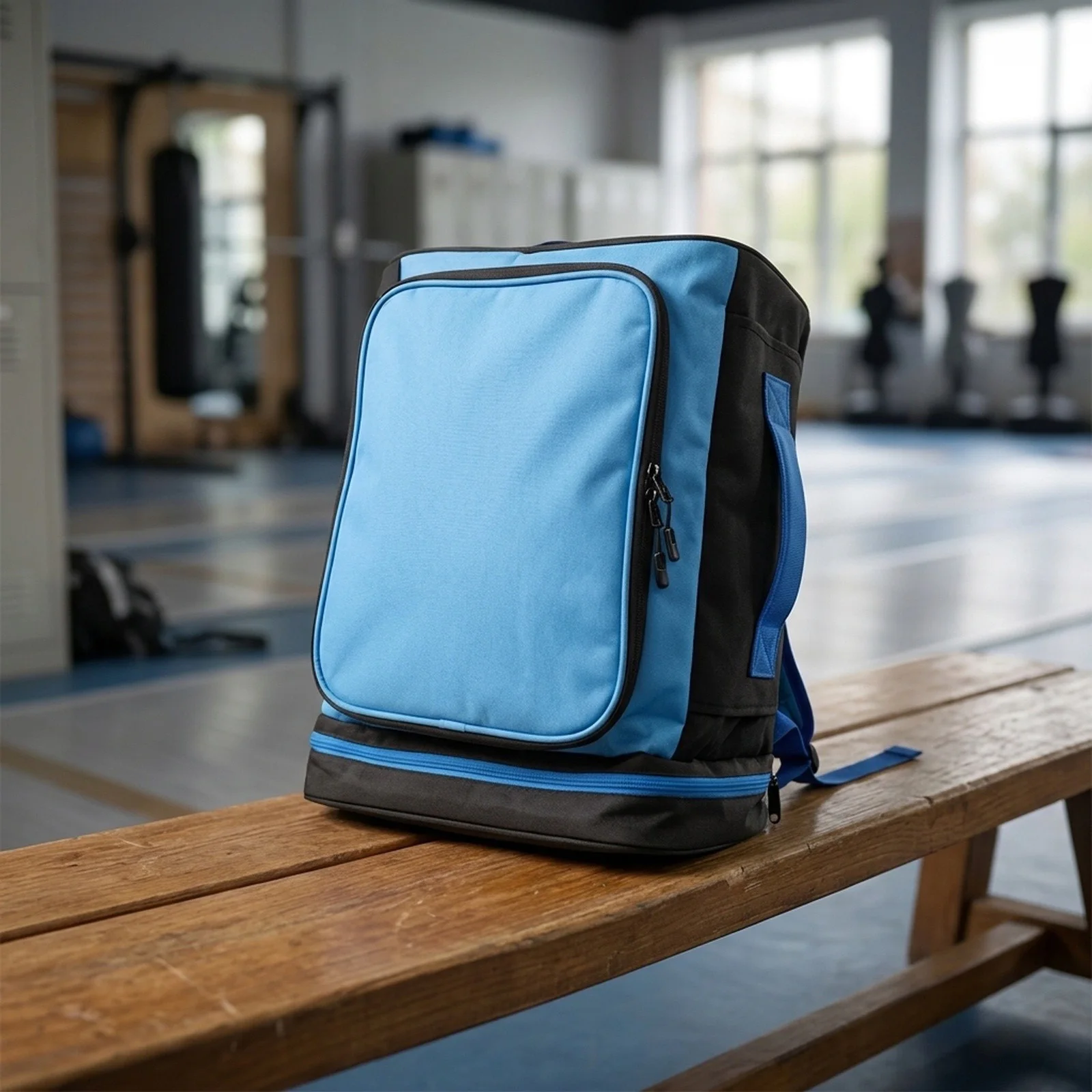 Blue Green Black Detachable Fencing Pouch Karate Training Equipment Bag Reinforced Stitching Thickened Back Panel