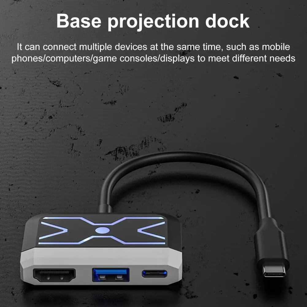 Docking Station for Multiple Devices High Speed Data Transfer Multi-port Adapter 4k/60hz Hdmi-compatible Usb3.0 for Macbook